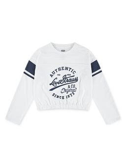 Levi's - Varsity Long Sleeve White T-Shirt