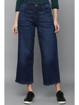 Allen Solly - Women Navy Regular Fit Dark Wash Jeans