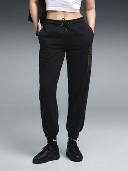 Puma - Maximal Metallic Womens Black Shine Joggers
