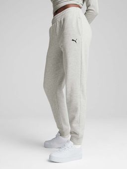 Puma - Womens Grey Cotton Fleece Joggers