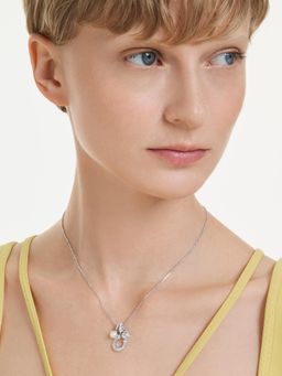 SWAROVSKI - Crystal Pearl Round Cut Pava Horse Shoe Necklace