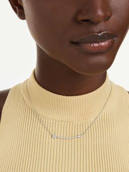 SWAROVSKI - White Idyllia Pendant Arrow Necklace