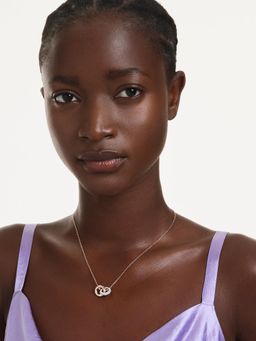 SWAROVSKI - White Dextera Circle Necklace