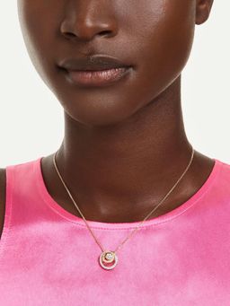 SWAROVSKI - White Hyperbola Necklace With Gold Plating