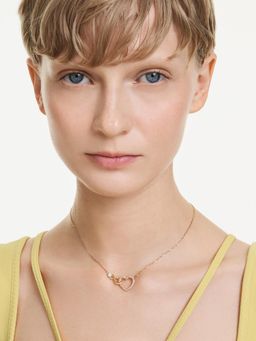 SWAROVSKI - Pink Heart Hyperbola Necklace