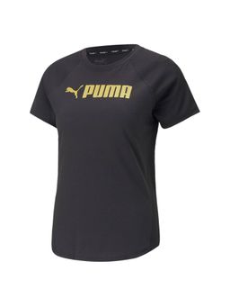 Puma - Fit Logo Womens Black T-Shirts