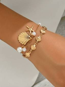 Fabula - Set of 2 Sea Shell Bracelet OceanTheme