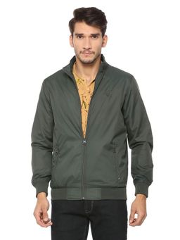 Allen Solly - Men Solid Green Jacket