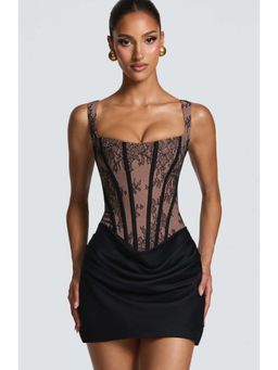 MISS MOSA BY AKANKSHA - Corea Bustier Mini Dress Black