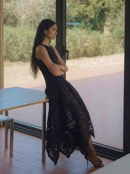 MISS MOSA BY AKANKSHA - Lumira Lace Midi Dress Black