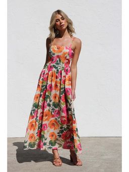 MISS MOSA BY AKANKSHA - Multi-Color Sharon Floral Maxi Dress