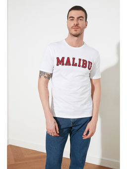 Trendyol - Man White T-Shirt