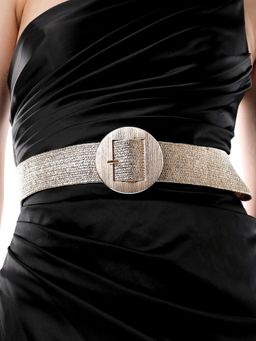 Haute Sauce - Womens The Straw Buckle Belt - Champayne Gold