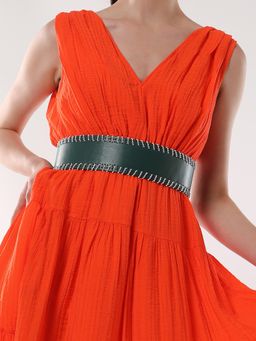 Haute Sauce - Womens The Mariner Tie-Up Belt - Pine Green