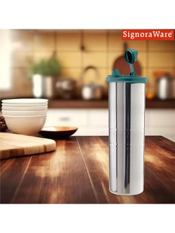 Signoraware - Forest Green Stainless Steel Easy Flow Oil Dispenser