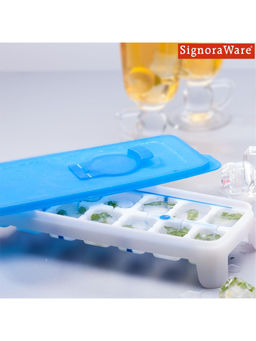 Signoraware - Blue BPA Free Plastic Ice Cube & Jelly Molds Tray
