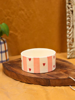 WEAVING HOMES - Pink Heart Bowl