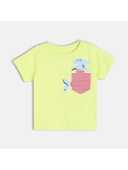 MINI KLUB - Cotton Half Sleeves Dolphin Printed T-Shirt