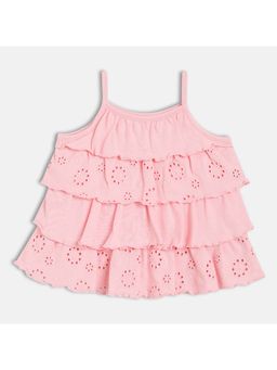 MINI KLUB - Cotton Sleeveless Schiffli Dress