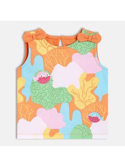 MINI KLUB - Cotton Sleeveless Animal Printed Top