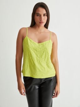 Cover Story - Lime Embellished Cami Top