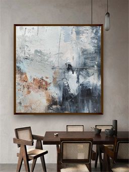 The Art House - Abstract Painting Multicolor (30X30 Inches)