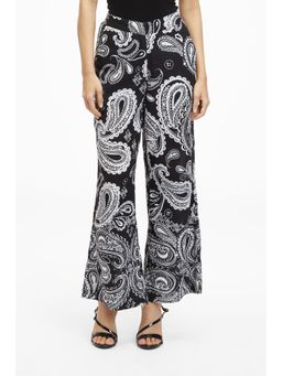 TERRA LUNA - Black Printed Nova Pant