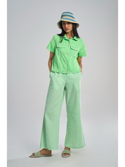 TERRA LUNA - Green Stripes Nova Pant