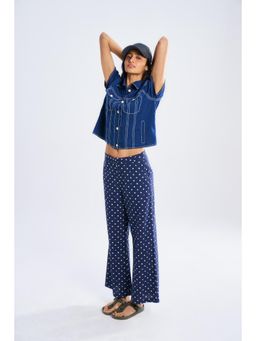 TERRA LUNA - Blue Printed Nova Pant