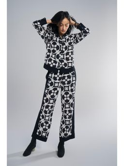 TERRA LUNA - Black Printed Jolo Pant