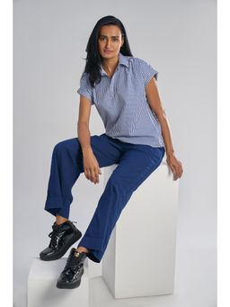 TERRA LUNA - Blue Solid/Plain Jolo Pant