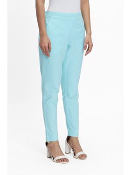TERRA LUNA - Blue Solid/Plain Doda Pant