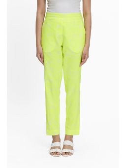 TERRA LUNA - Yellow Printed Doda Pant