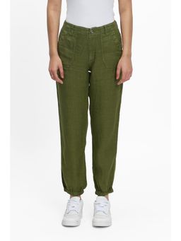 TERRA LUNA - Olive Solid/Plain Mira Joggers