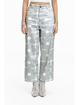 TERRA LUNA - Grey Printed Avalon Pant