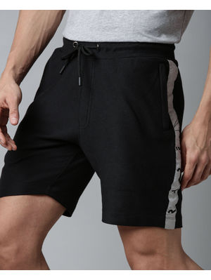 RARE RABBIT Shorts : Buy RARE RABBIT Black Solid Shorts Online | Nykaa ...