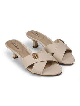 MODARE - Cream Kitten Heel Sandals