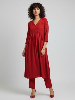 Gahan - Womens Viscose Rayon Solid Kurta with Pant