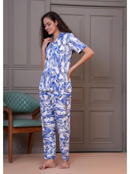 Gahan - Womens Aqua Trendy Crepe Co-Ord Set