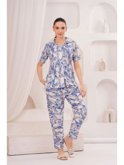 Gahan - Womens Blue Trendy Crepe Co-Ord Set