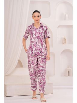 Gahan - Womens Purple Trendy Crepe Co-Ord Set