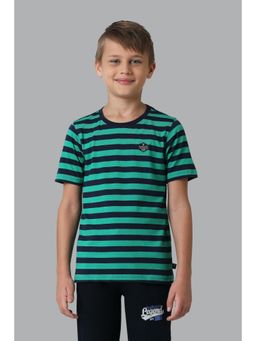 Van Heusen - Boys Smart Tech & Easy Stain Release T-Shirt - Navy & Turquoise
