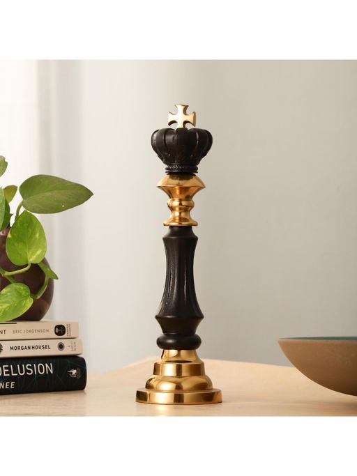 De Maison Decor Regent Victoris Gold Black King Chess