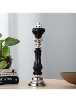 De Maison Decor - Regent Victoris Silver Black King Chess