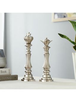 De Maison Decor - Victoris Silver Set Of King and Queen Chess