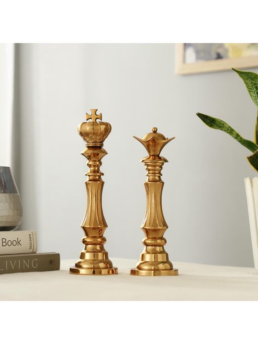 De Maison Decor Victoris Gold Set Of King and Queen Chess