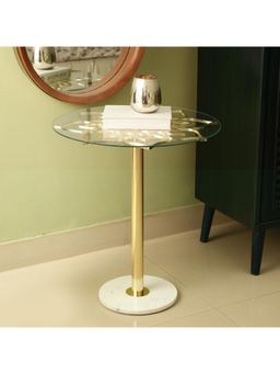 De Maison Decor - Eden'S Flower - Gold Side Table