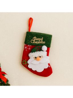 eCraftIndia - Merry Christmas Santa Claus Design Christmas Socks Decoration