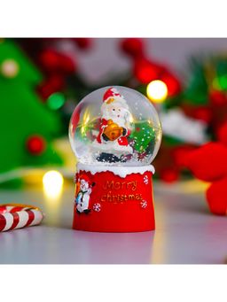 eCraftIndia - Merry Christmas Santa Snow Globe Decorative Table Showpiece For Home & Festive Decor