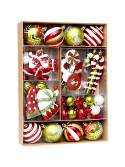 Little Surprise Box - 50Pcs Naughty Elf Christmas Tree Ornaments Xmas Tree Decoration Set